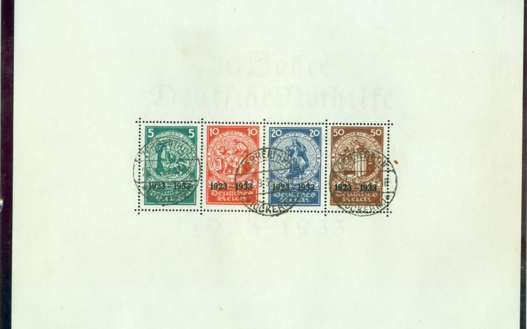 RARE block from Germany 1933
