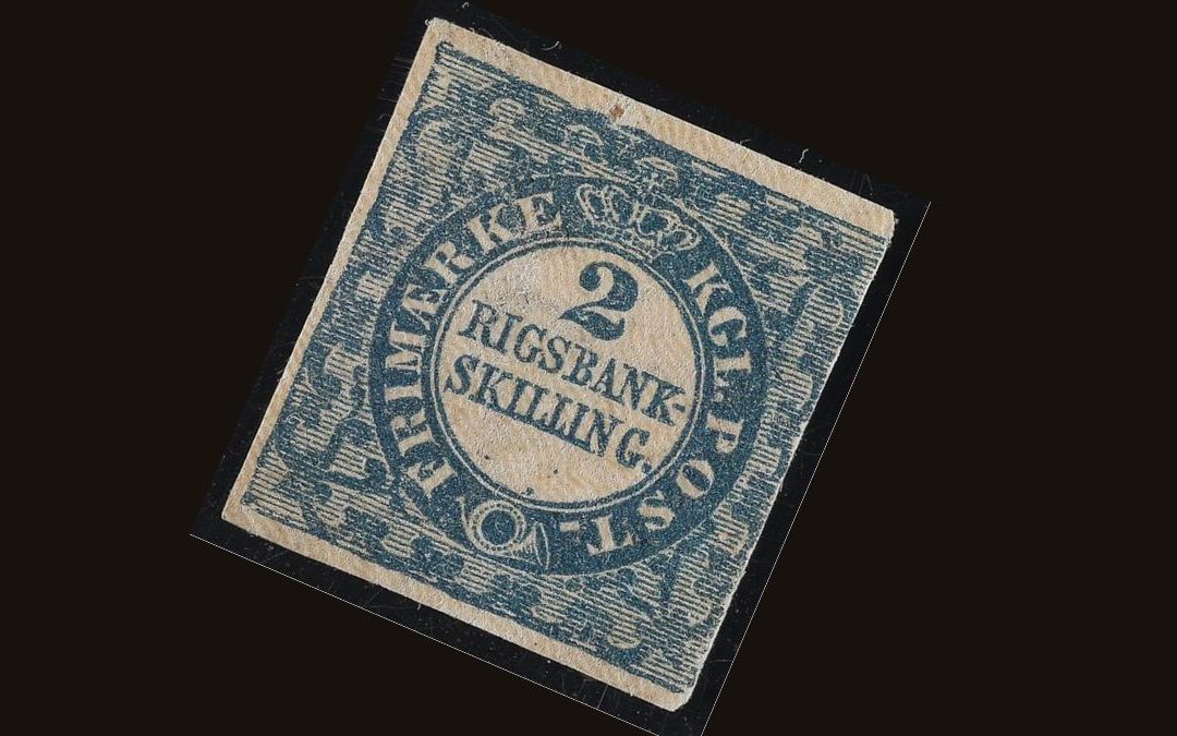 Denmarks first stamp