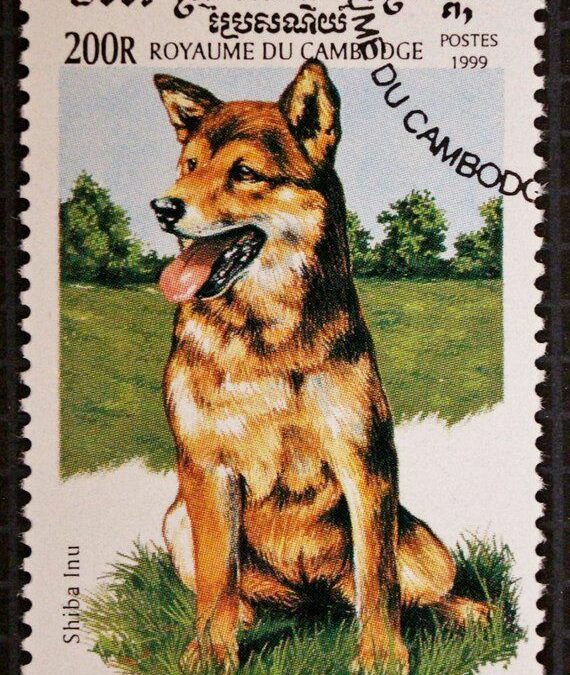 DOGS ON STAMPS: Shiba Inu