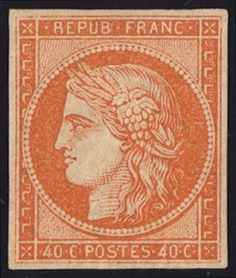 FIRST STAMPS OF THE WORLD – France