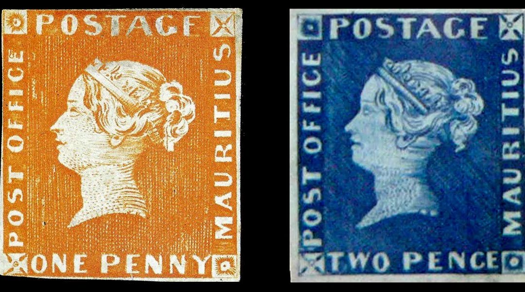 “The post office stamps from Mauritius”