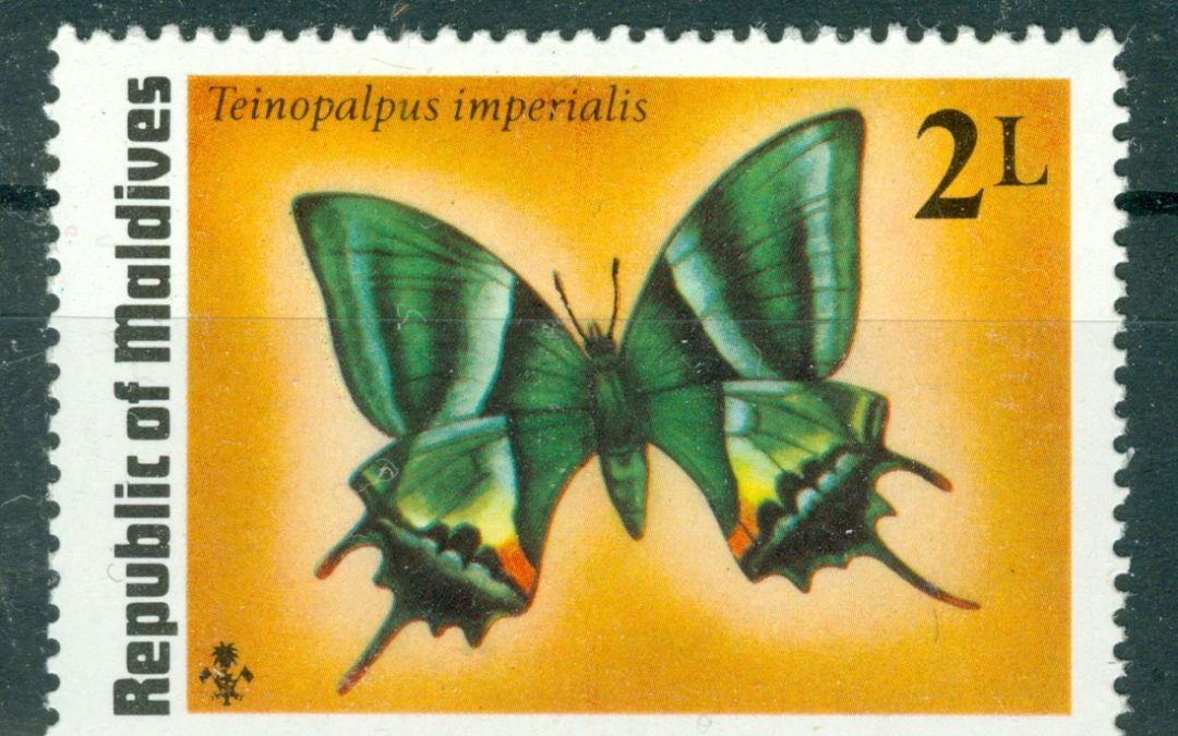 BUTTERFLIES ON STAMPS